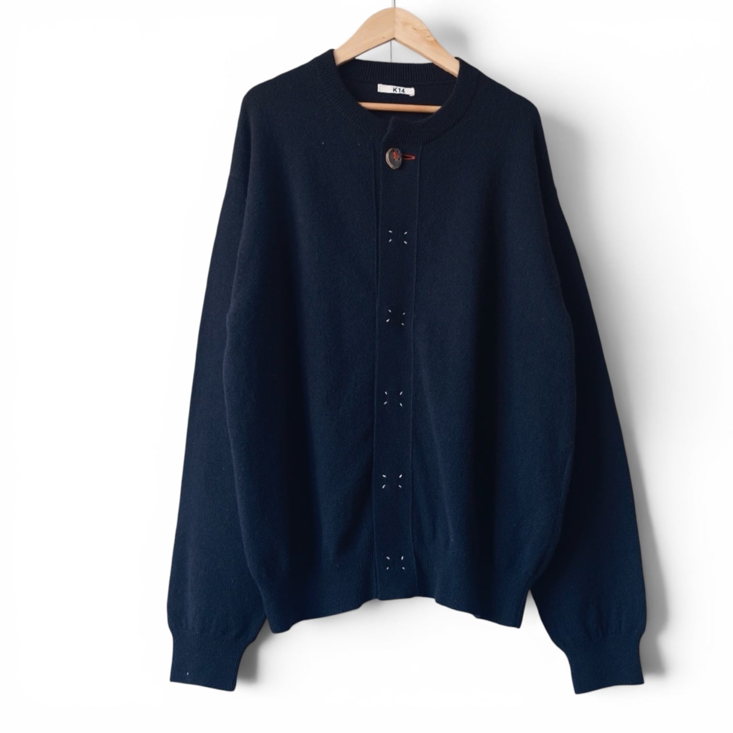 KHOKI  [WOOL KNITCARDIGAN]