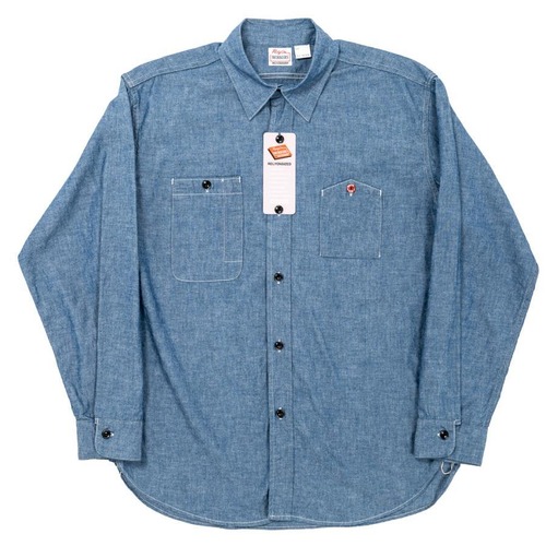 WORKERS(ワーカーズ)Yama-Poke Work Shirt, Indigo Chambray