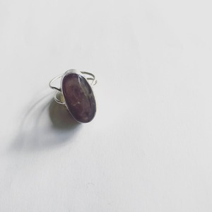 silver marble ring