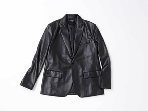 JM-F/Leather Single Jacket (JMWF2105-003)