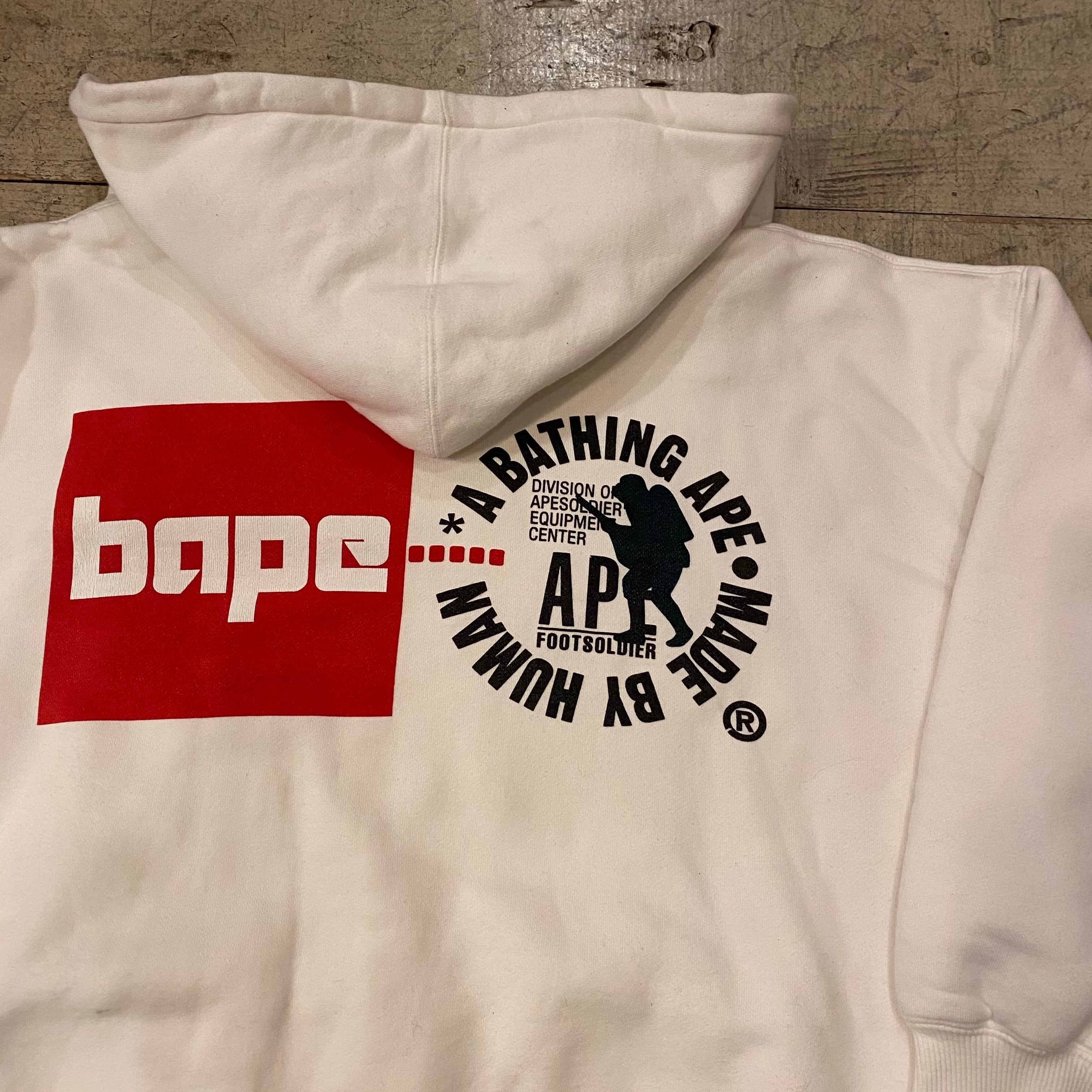 1999s A BATHING APE double face after hoodie 
