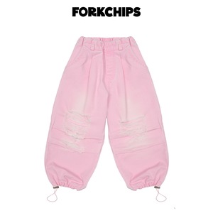 [FORKCHIPS] 버블리구제팬츠 (JS/JM/JL/JXL) / [포크칩스] 버블리구제팬츠 (JS/JM/JL/JXL)