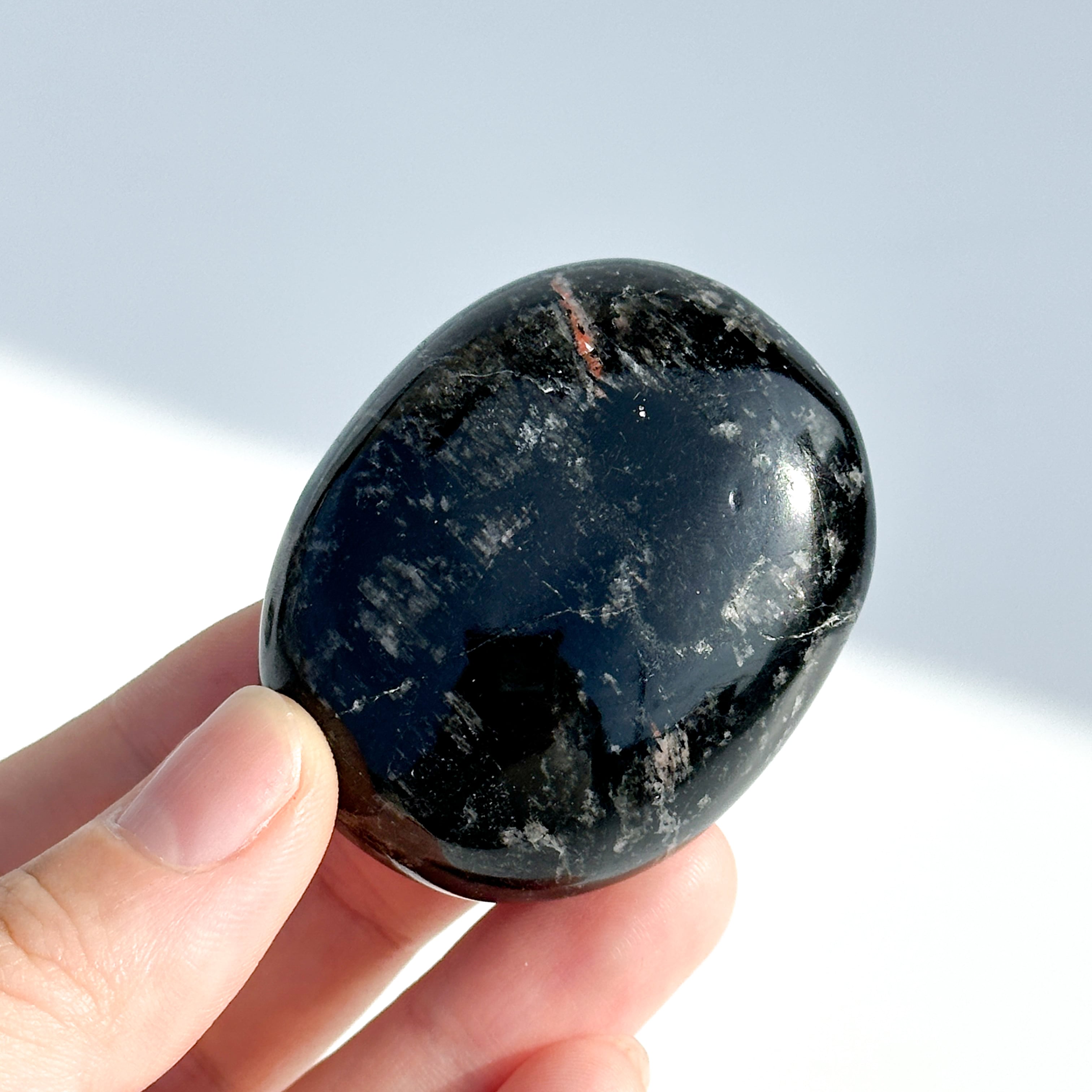 ブラックトルマリン パームストーン53◇ Black Tourmaline ◇天然石