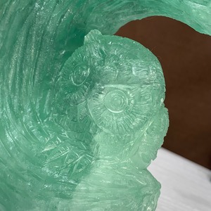 大☆可愛いグリーンフローライト・ふくろう