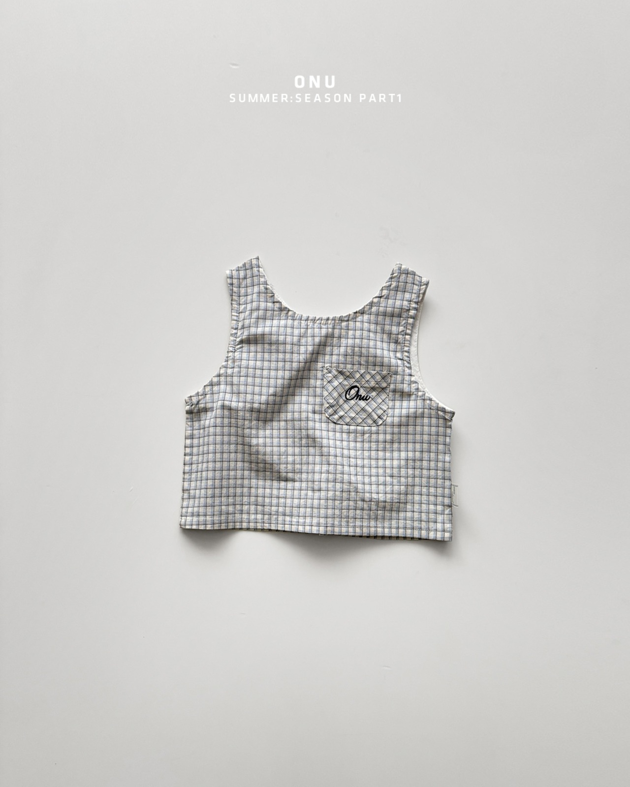 【取寄/韓国直送】ONU  25/SM　チェックノースリーブシャツ