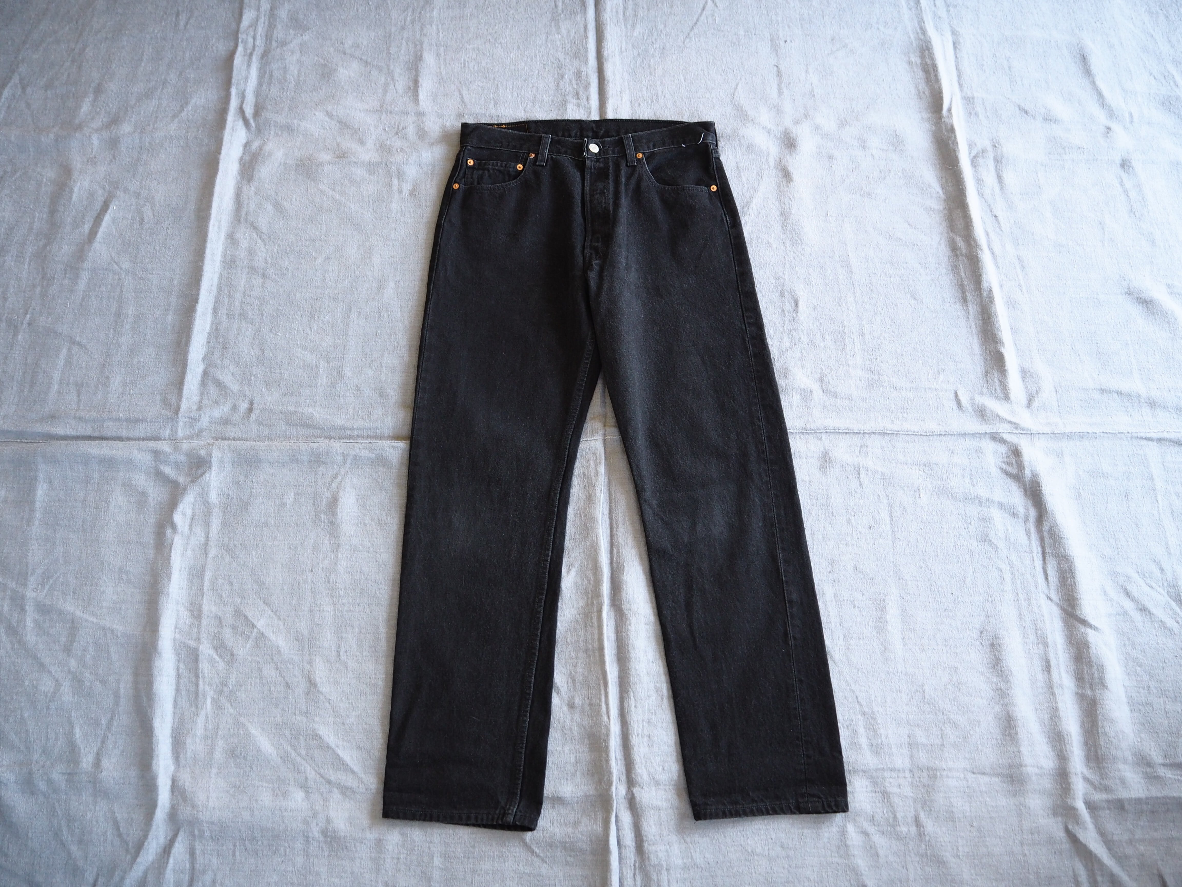 1990's CANADA製 Levi's 501-0659 W34×L32 ブラック デニムパンツ