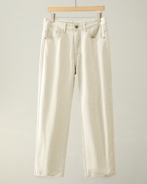 リラックスフィット コットンストレートパンツ A0178