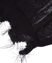 【直営限定ITEM】ローゲージダメージニット (BLACK) CQ-49013H