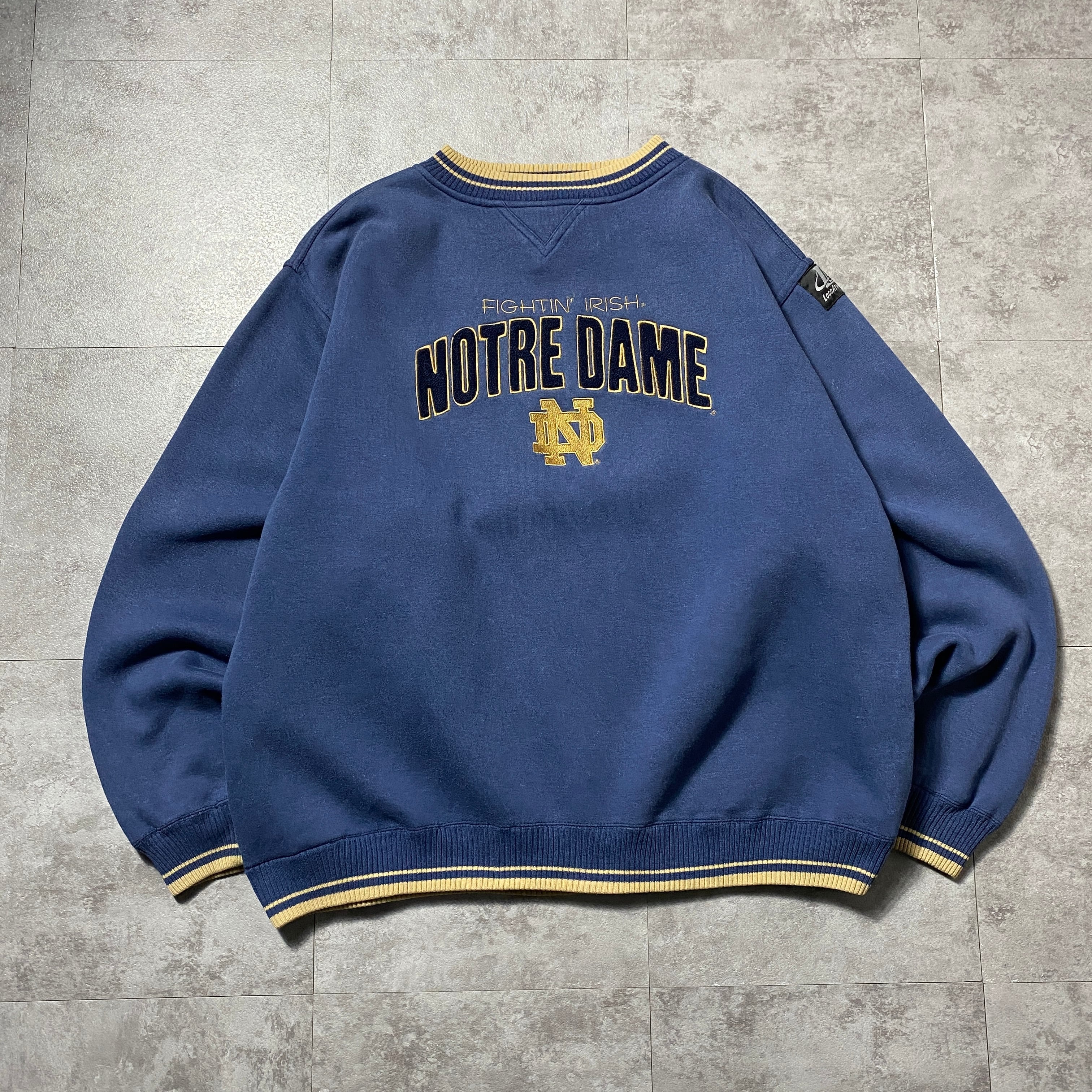 Size.XL】90's LOGO ATHLETIC ノートルダム大学 カレッジロゴ