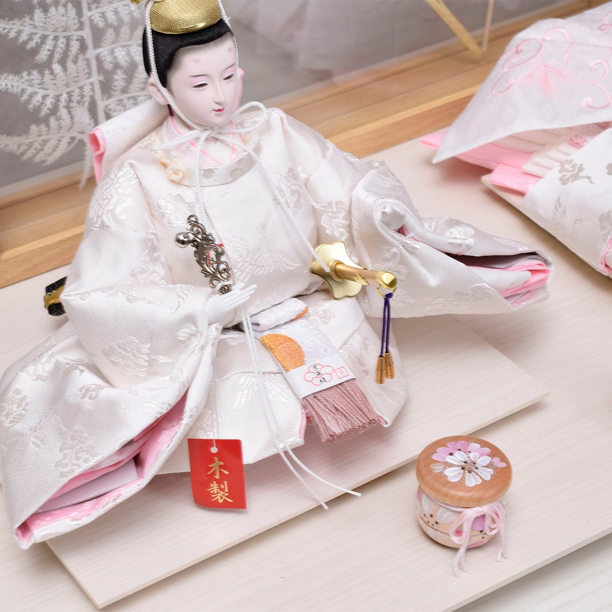 雛人形 親王飾り【fleur】フルール｜おしゃれ｜モダン｜コンパクト