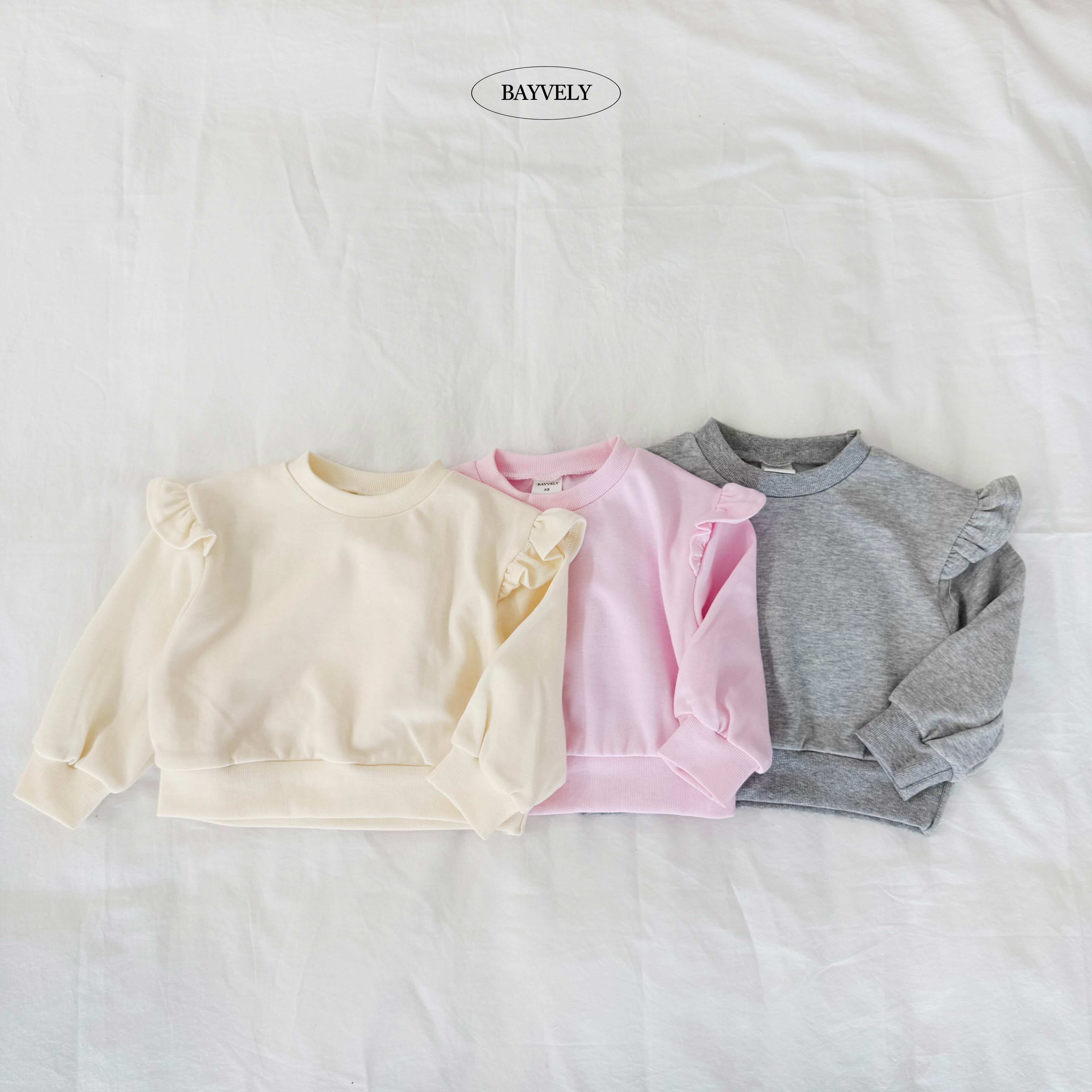 wing frill sweatshirt【BAYVELY】※9月中旬発送予定