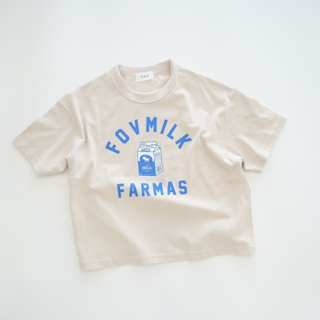 FOV(フォブ) / MILK Tシャツ / サンド / 90-160cm