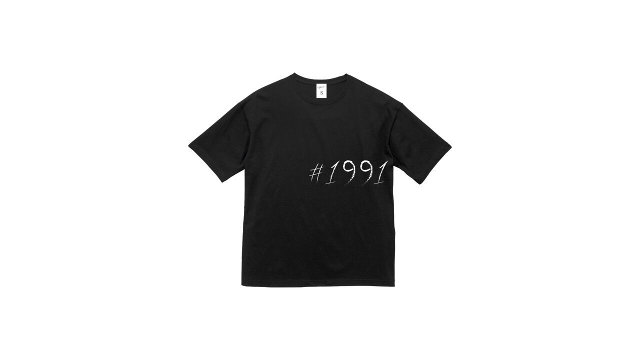 1991 big logo graphic T-shirts (BLK)