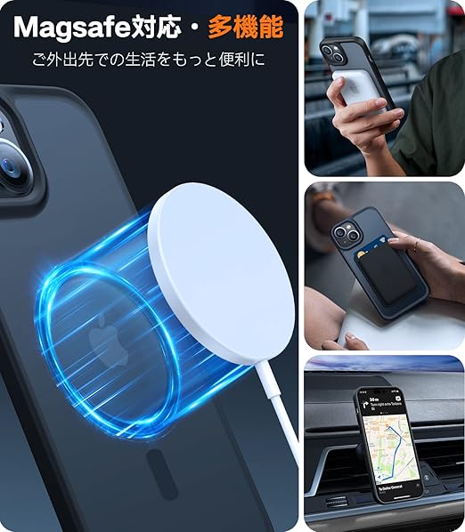 TORRAS iPhone13mini 用 ケース 【米軍進化耐久性・高精密Magsafe対応