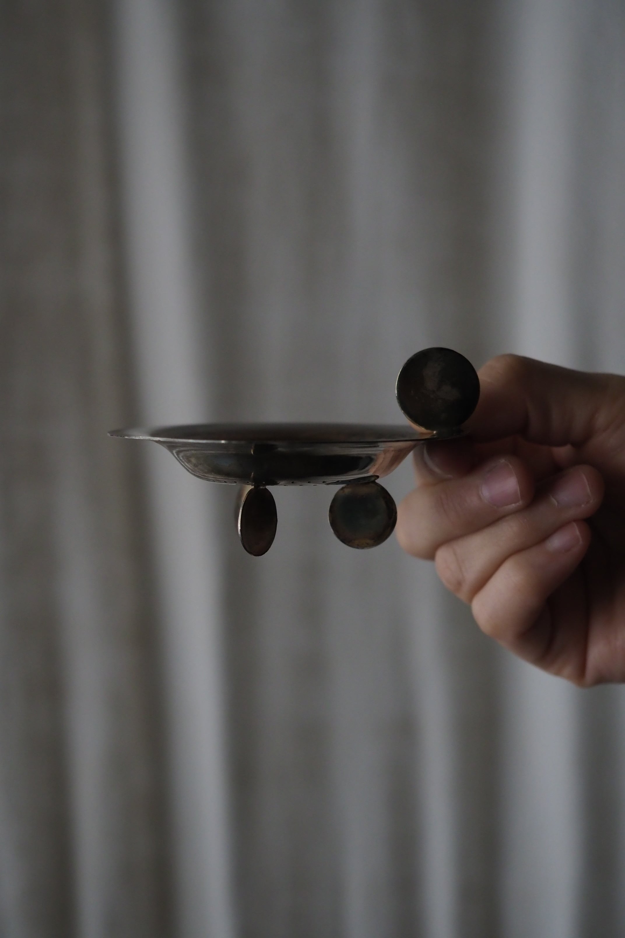 スタンド型ティーストレーナー-vintage tea strainer | アンティーク