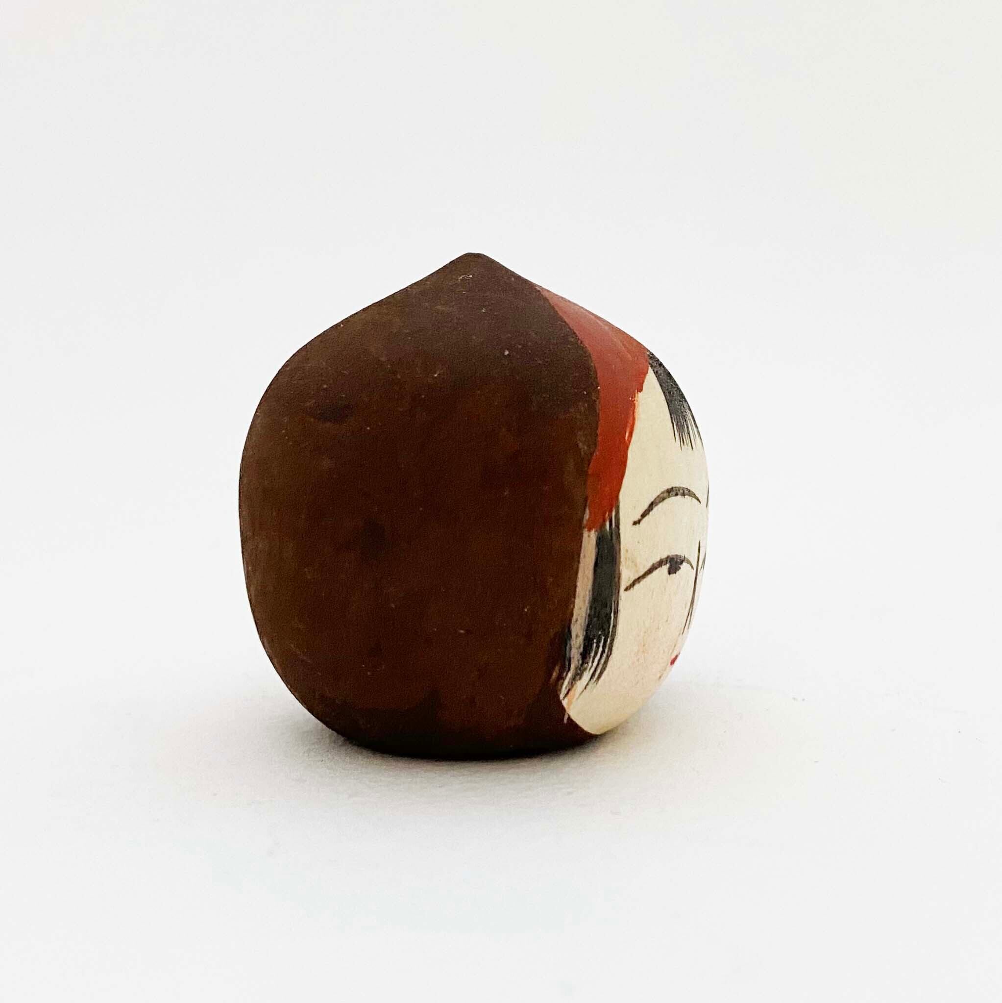 栗坊やこけし（遠刈田系 / 小笠原義雄工人）大