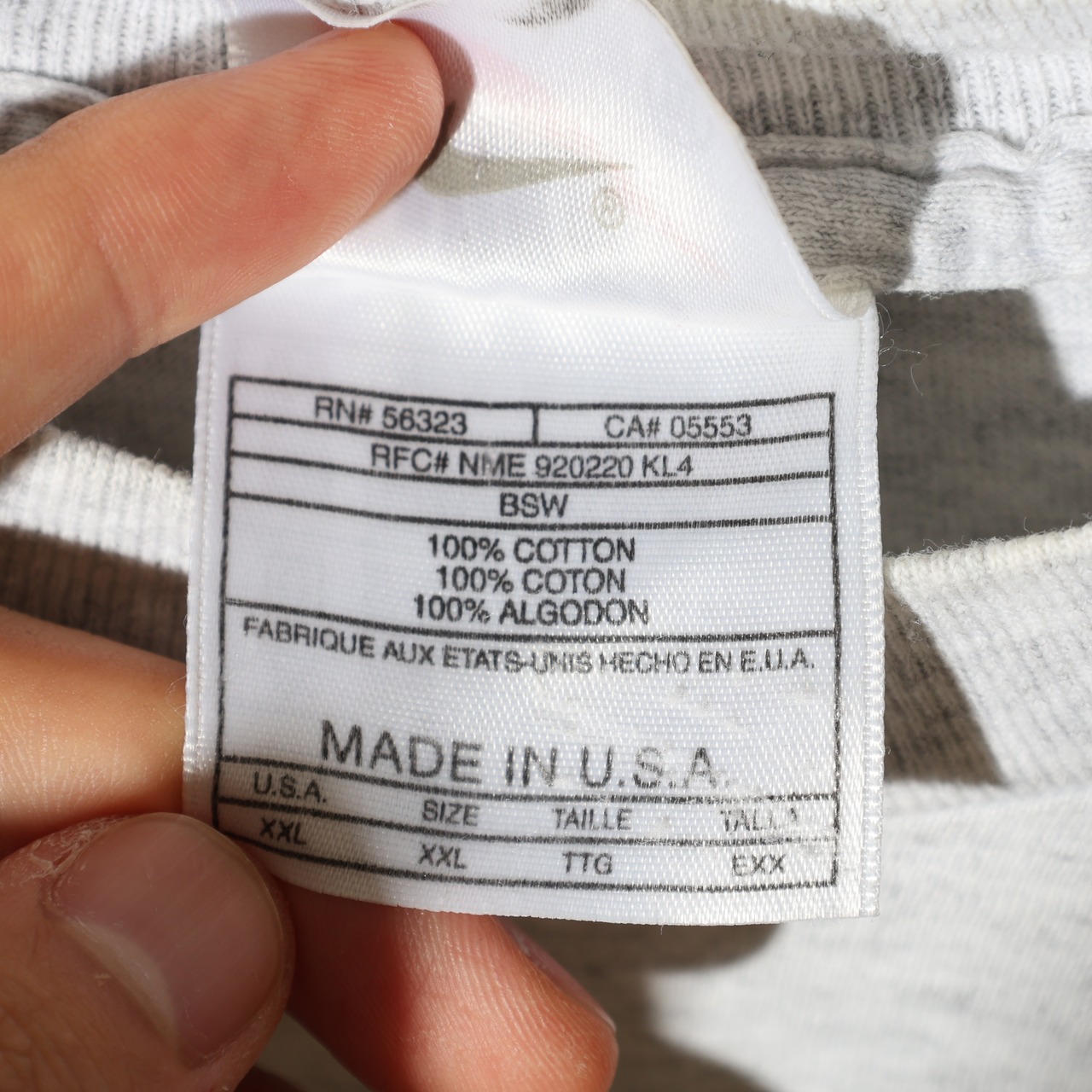 美品 2XL 90s USA 白タグ Big Swoosh NIKE Tシャツ ナイキ