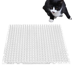 【努力特価】猫よけ シート トゲシート ここダメシート 棘マット 猫除け 猫避け 猫よけ対策 グッズ 鳥 カラス 鳥害 糞害 鳥よけ 43×34×1.8㎝ (6枚)