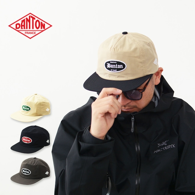 DANTON [ダントン] DOWNPROOF TRUCKER CAP OVAL PATCH [DT-H0271DCN] ダウンプルーフトラッカーキャップオーバルパッチ・Mパネルキャップ・フラットバイザー・アウトドア・キャンプ・日よけ・MEN'S / LADY'S [2024SS]