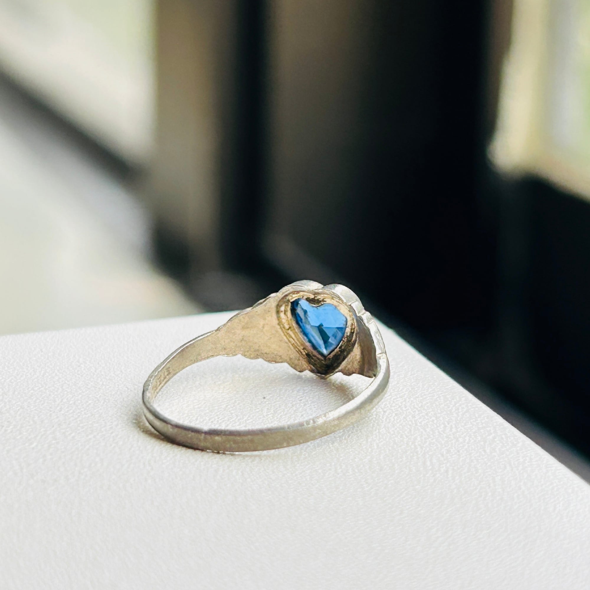 シルバー925 ブルーハートリング（10.5号） | Milo Antiques & Vintage