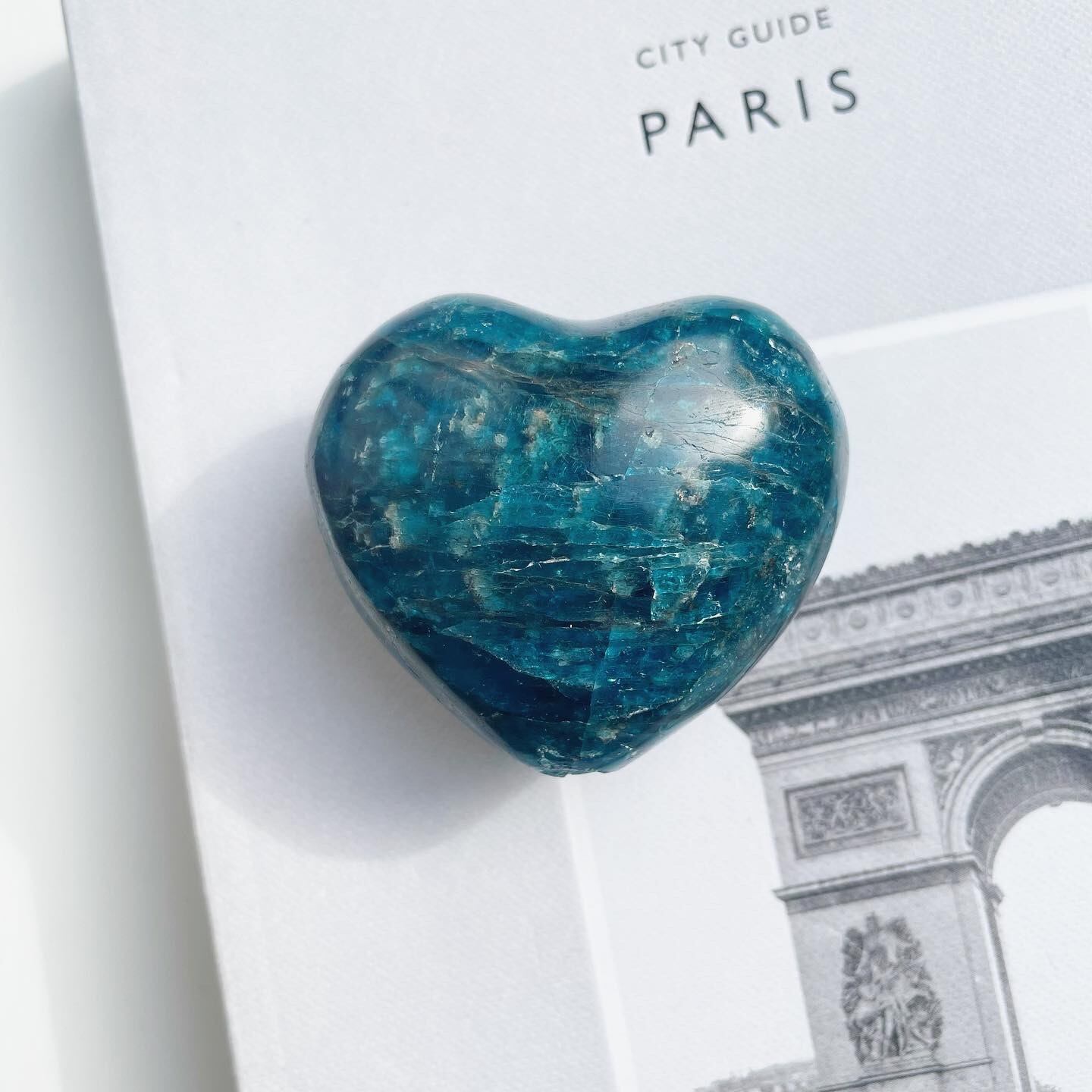 Blue Apatite Heart 5