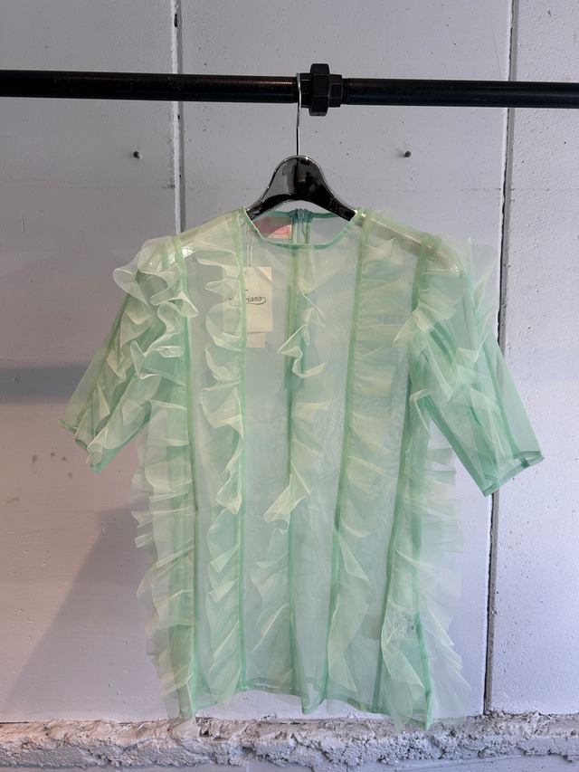 VIVIANO  tulle ruffle top