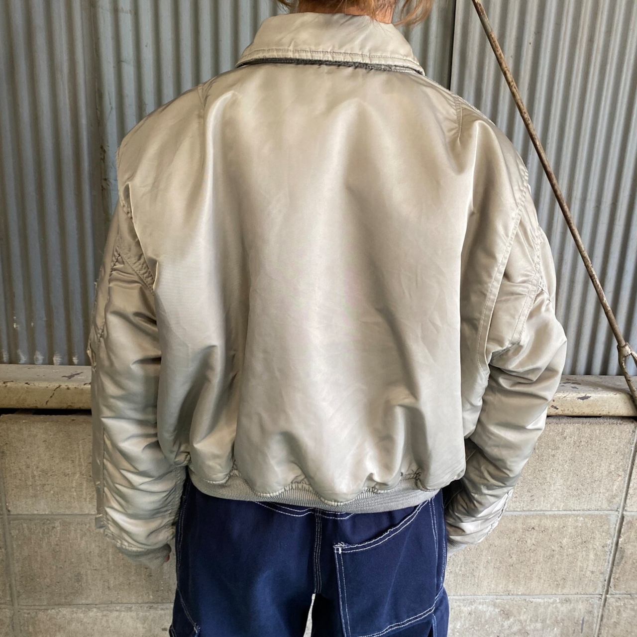 Schott ショット CWU-R ミリタリー フライトジャケット メンズL 古着 