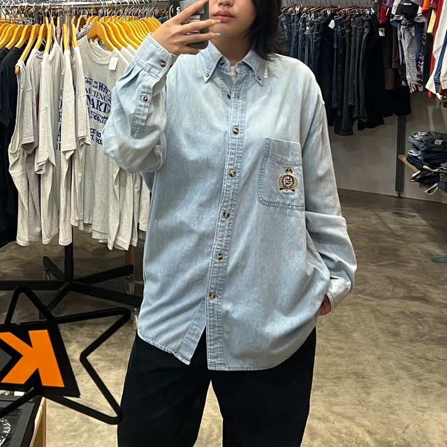 【IVY CREW/アイビークルー】長袖シャツ