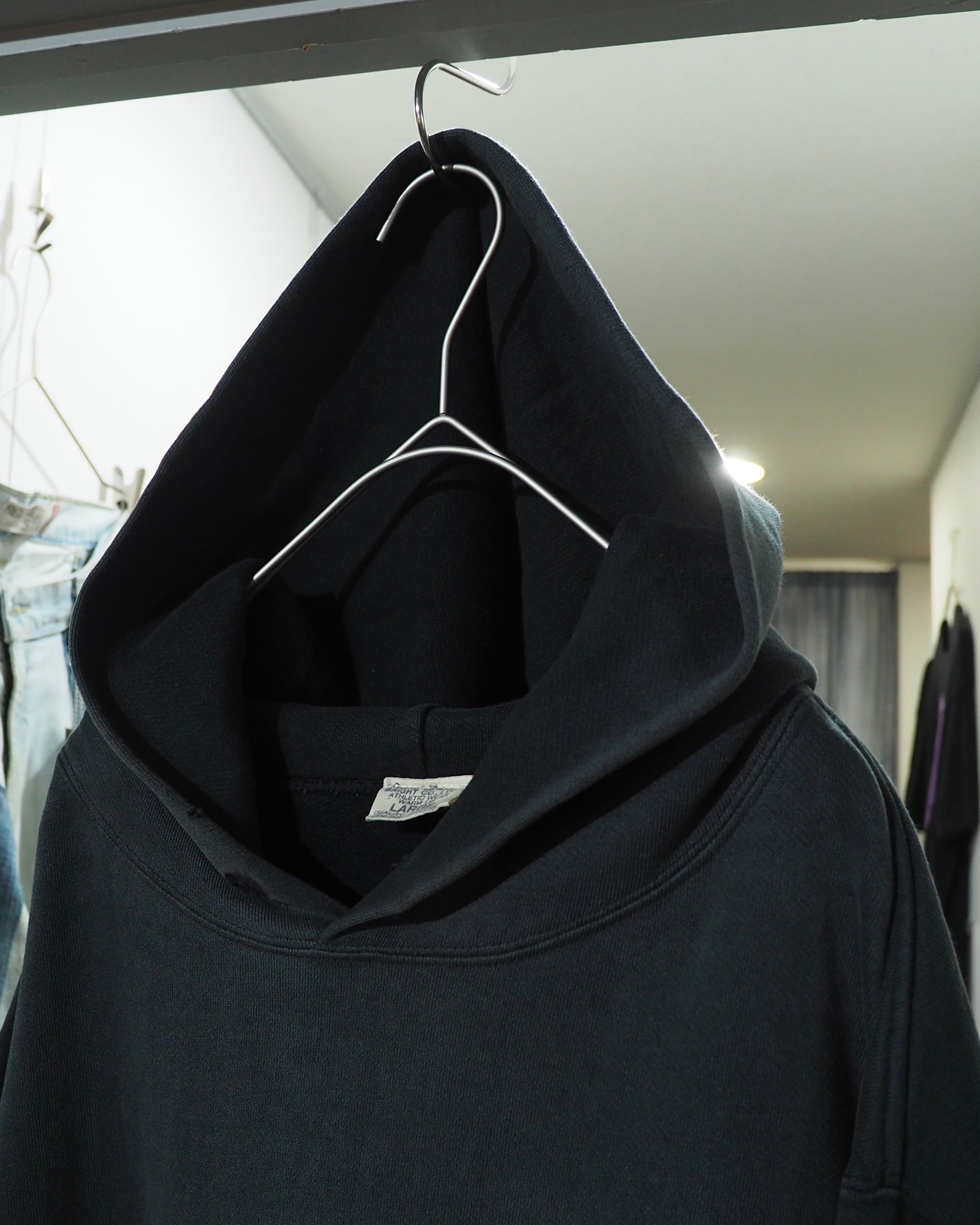 1990s " Good Groove " Beautiful Fade × Graphic Printed Vintage Loose Pullover Hoodie