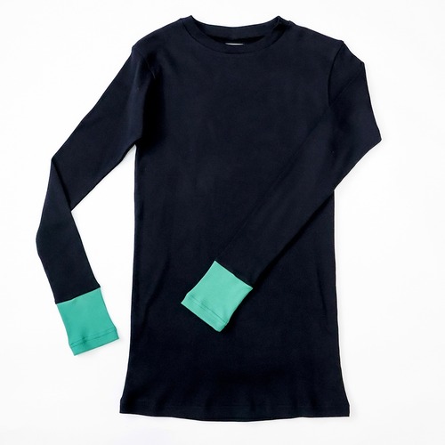 【michirico】【26AW】【18】【adult F】Switching colors rib knit