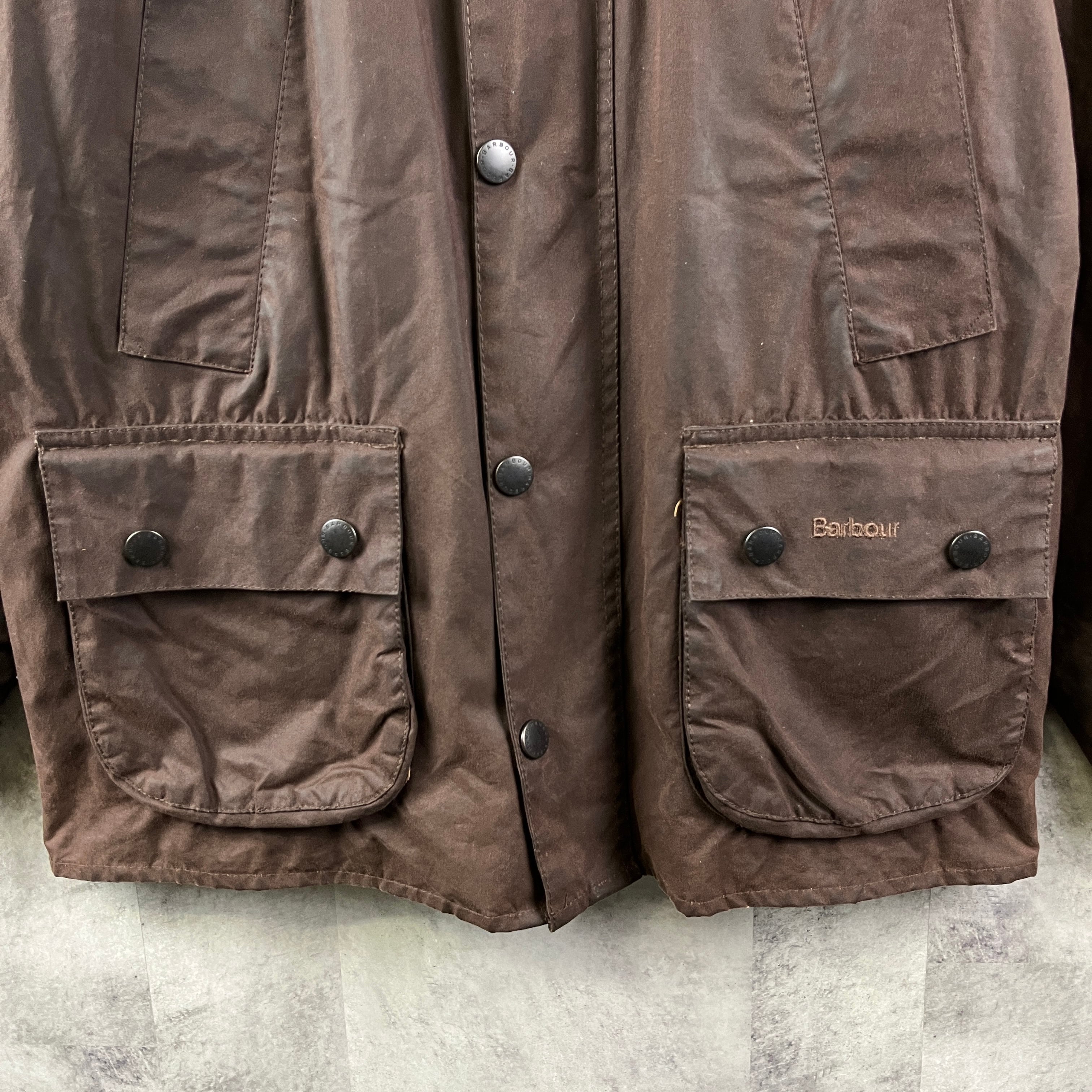 英国製 Barbour バブアー オイルドジャケット BEDALE ブラウン 36 