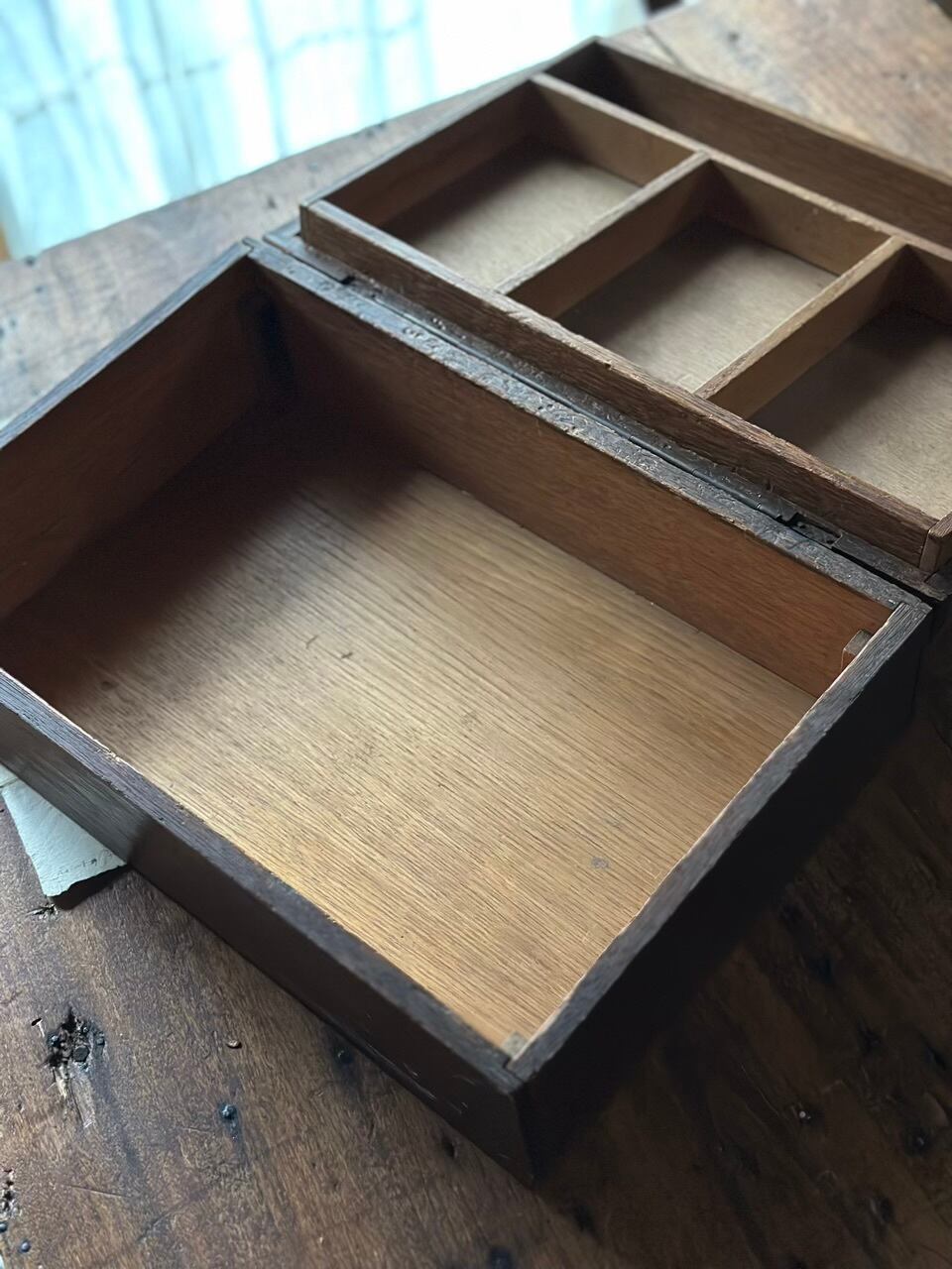 二段式 木製道具箱 木箱 収納ウッドボックス | Brocante de La Cocotte