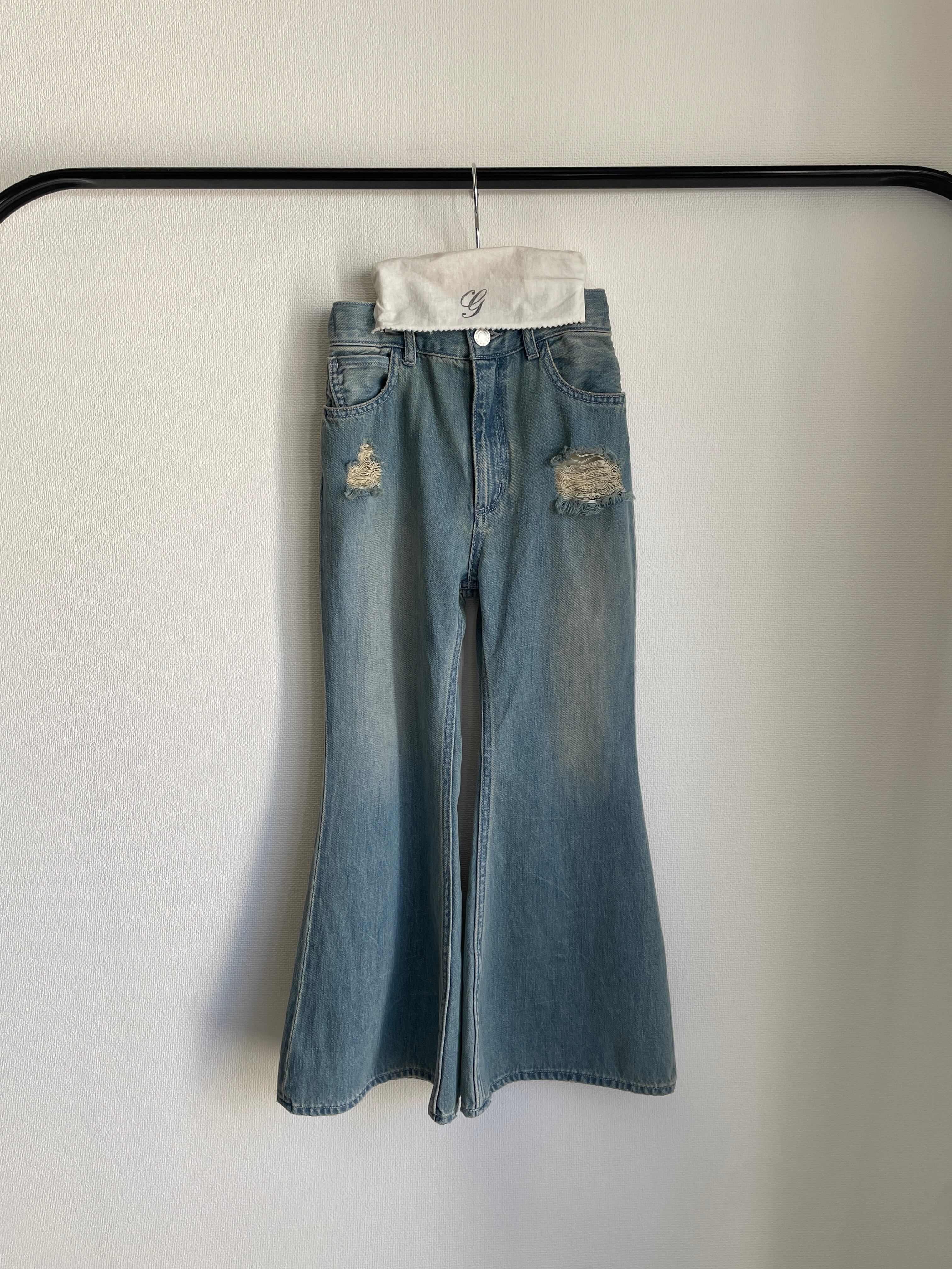 バイク ROARS ORIGINAL SUMMER DENIM PANTS M グレー