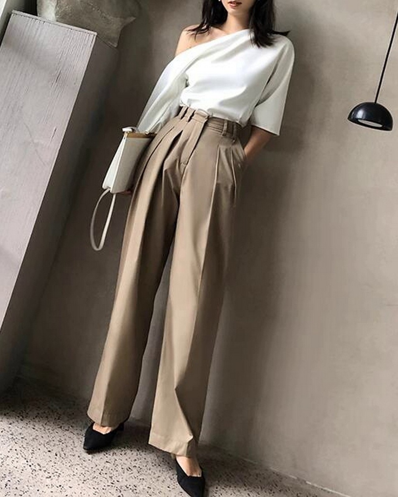 ワンショルダーロングスリーブシャツ A0204 - 5