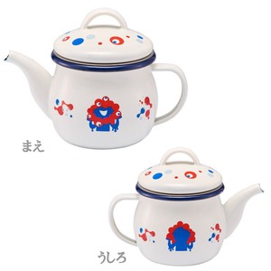 EXPO 2025　ミャクミャク  ホーローティーポット 「水玉」 YTH011・540ml 琺瑯 紅茶 お茶 ケトル ステンレス茶こし付 ポット 湯沸かし 注ぎ 豊琺瑯 可愛い キッチン ギフト【ガス火専用】 2025年大阪・関西万博