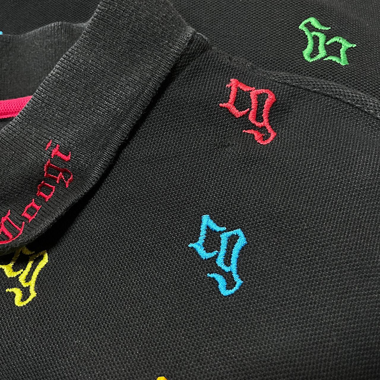ビッグサイズ COOGI クージー 総柄 刺繍 ポロシャツ メンズ3XL 古着