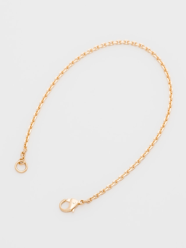 18k Gold Cut Oval Chain Bracelet