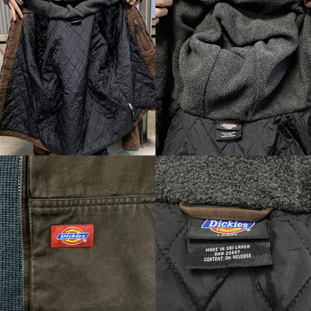 90s dickies ワークジャケット ドリズラー 裏キルティング 古着 短丈 Dickies（ディッキーズ） ドリズラージャケット GENUINE Dickies