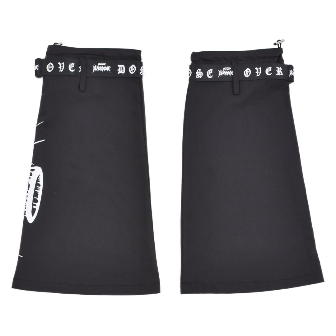 11/17 完売→再入荷！】サブカル刺繍ベルトレッグウォーマー