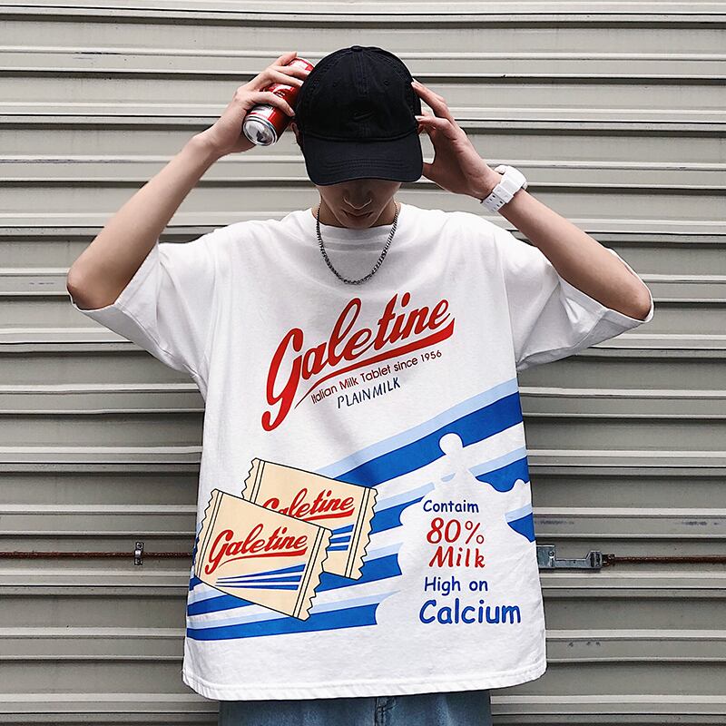 全2色 Tシャツ カットソー プリント カジュアル おしゃれ