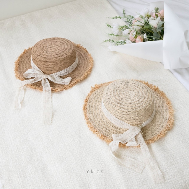꒰ 即納 ꒱ Lauren straw hat / mkids