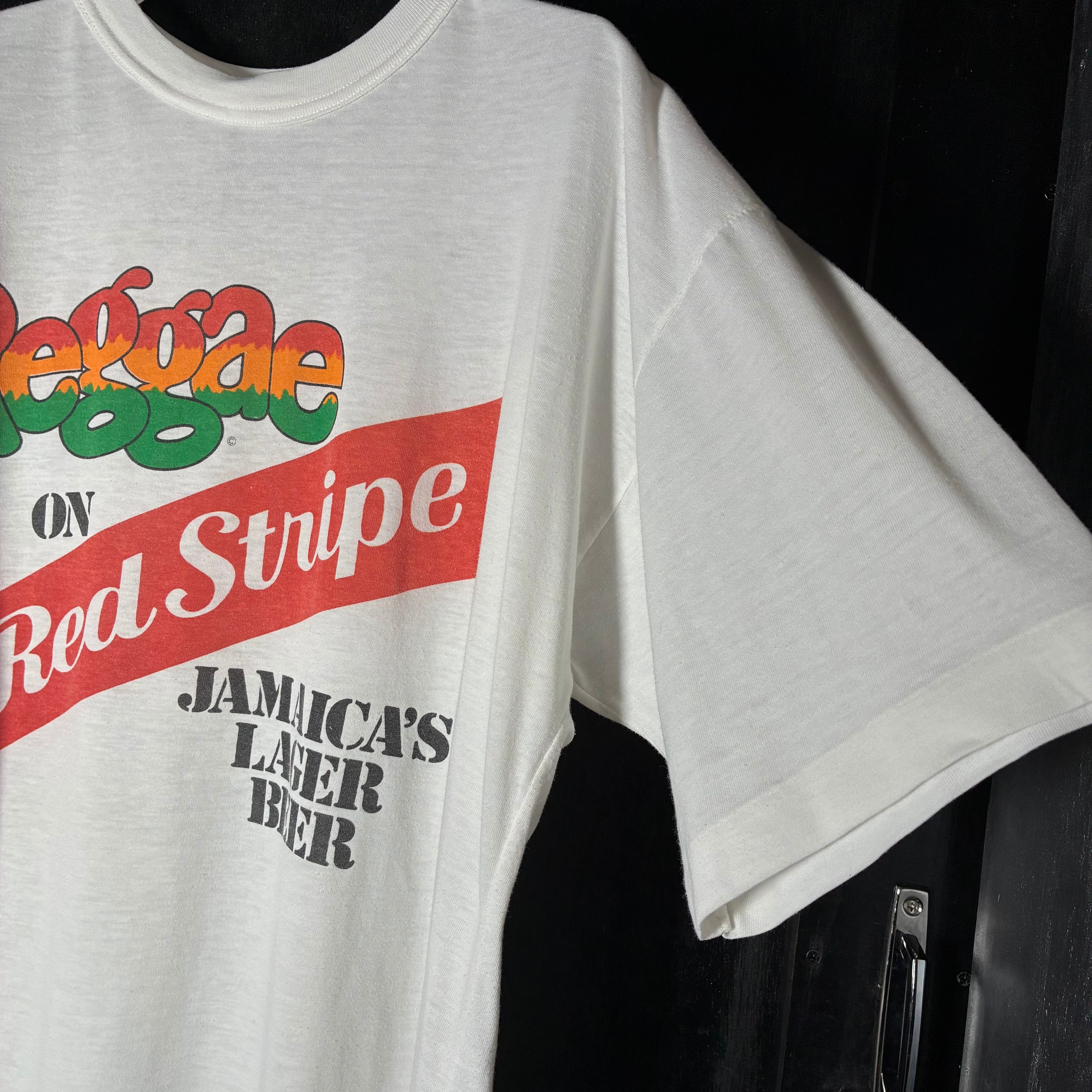 80s〜90s ジャマイカ製 Red Stripe ビールTシャツ レッドストライプ