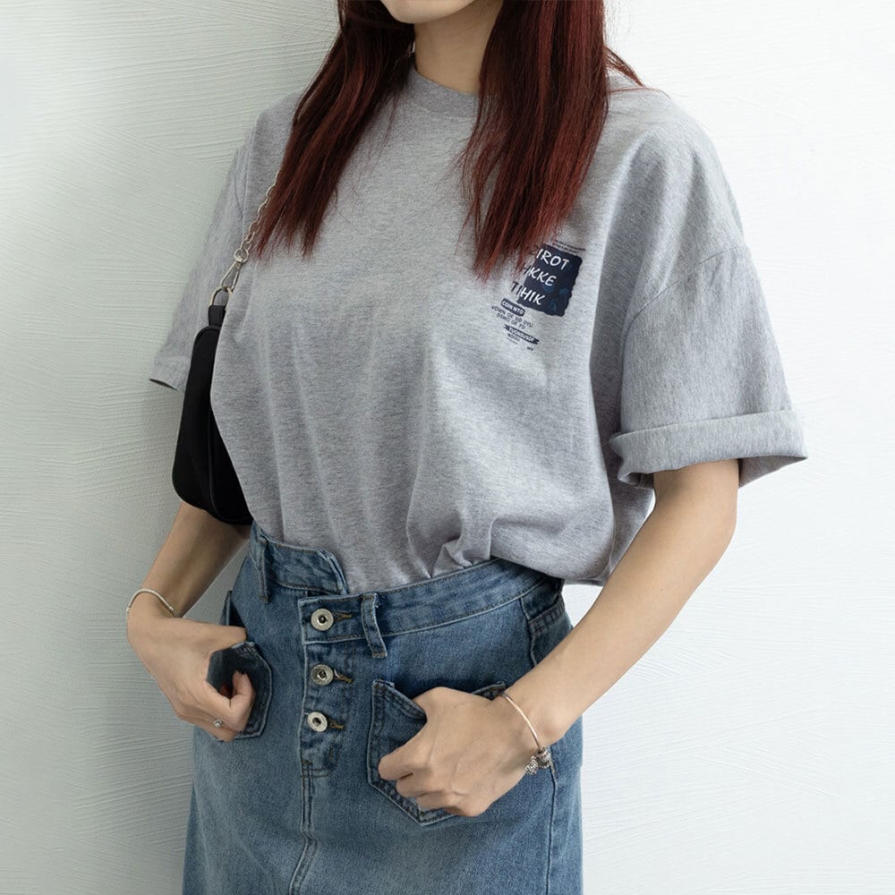 半袖 ロゴ Tシャツ レディース 韓国 春夏 トップス おしゃれ 大人