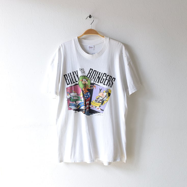 80s Billy and the boingers bootleg ヴィンテージ Tシャツ バークリーブレシド アメリカアニメ ヘビメタ USA製 XL @BB0068