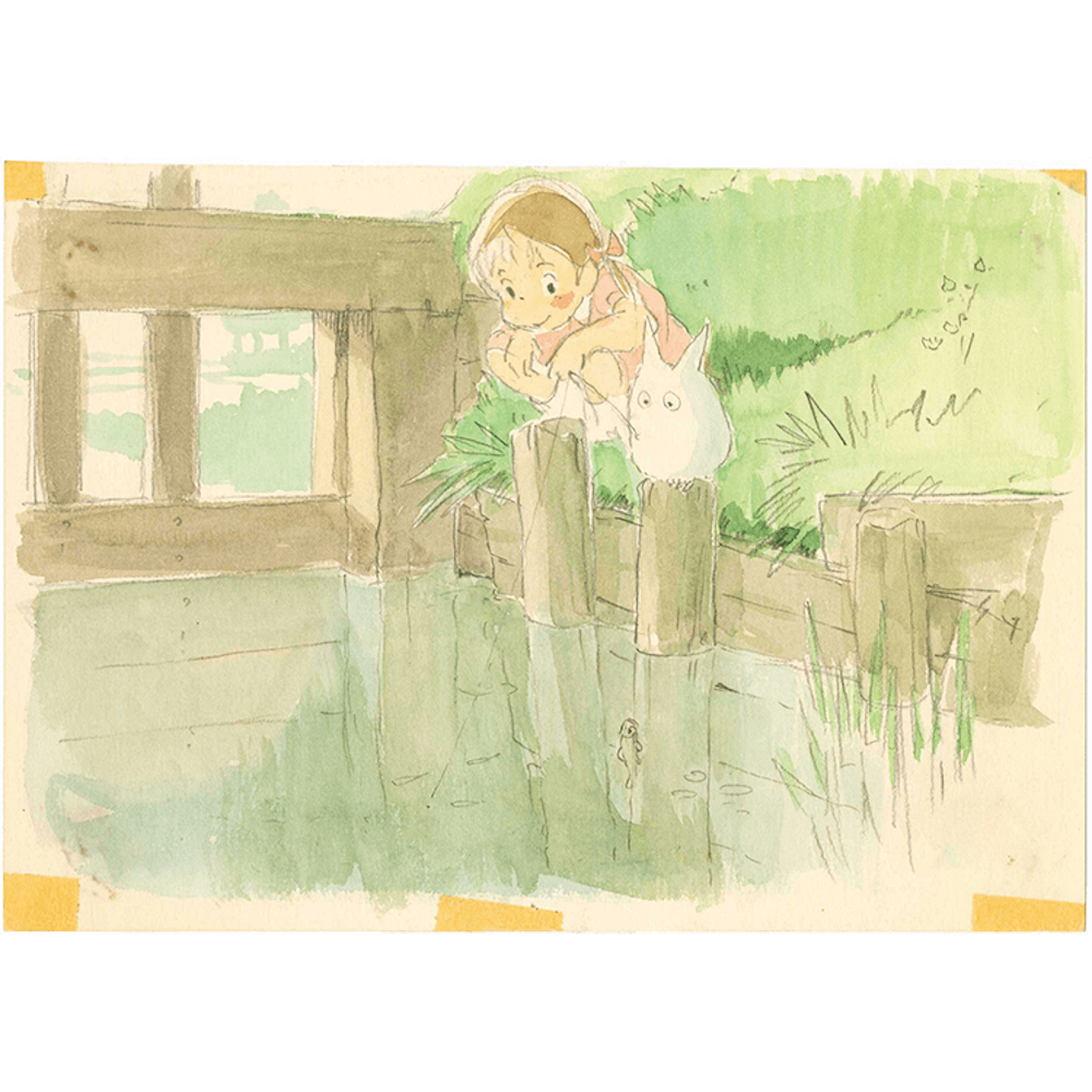 トトロの森( 水彩画 額装済み) トトロの森( 水彩画 額装済み) トトロの森( 水彩画 額装済み)