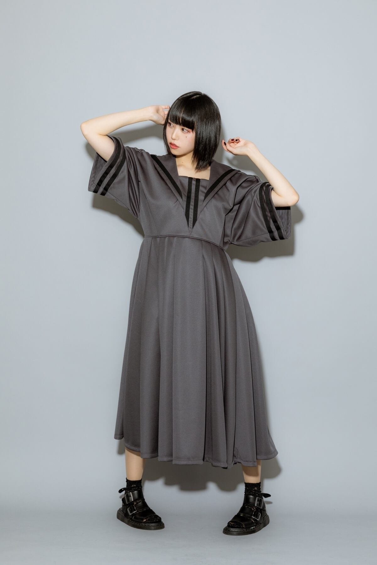 cygneセーラーワンピ　mau タグ付き セーラーバルーンワンピース Mau｜Cygne(シーニュ) 公式サイト