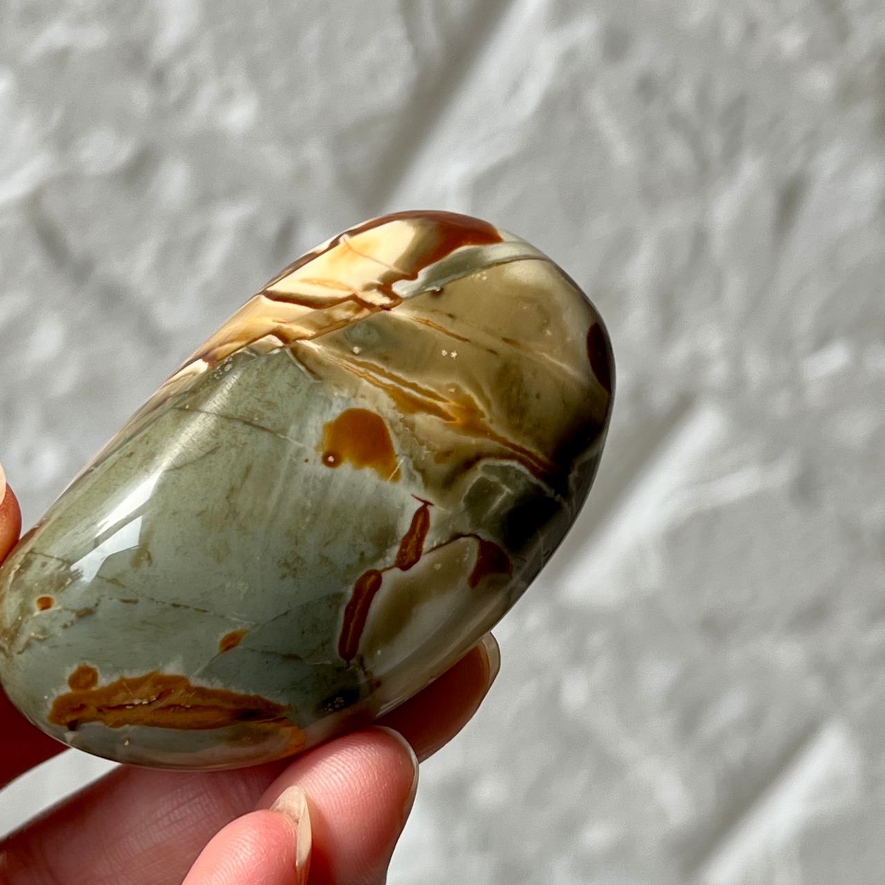 ポリクロームジャスパー＊パーム5＊天然石インテリア＊置き物