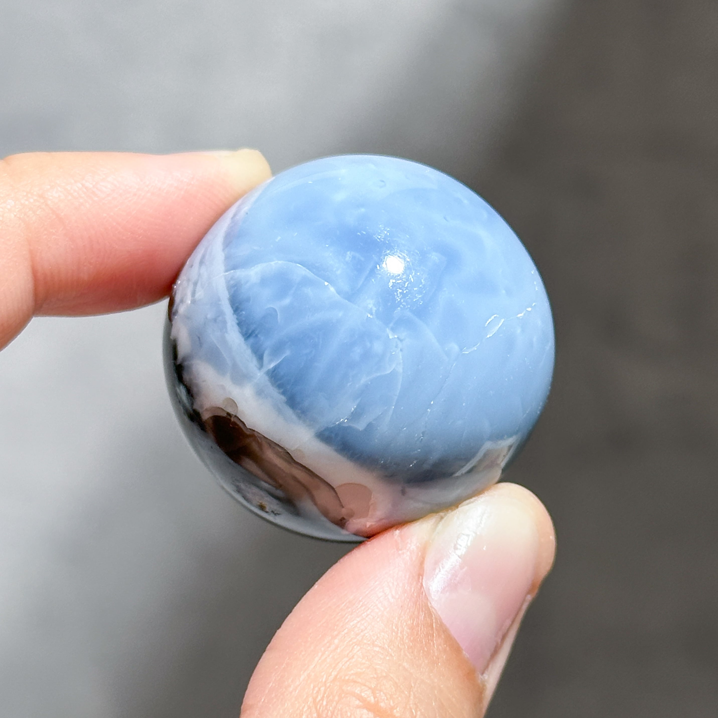 ブルーオパール スフィア13◇ Blue Opal ◇ 天然石・鉱物