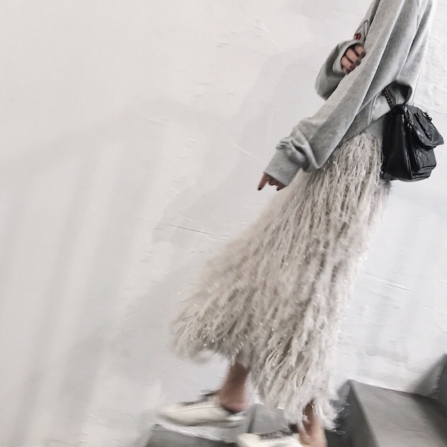 shaggy skirt 10967