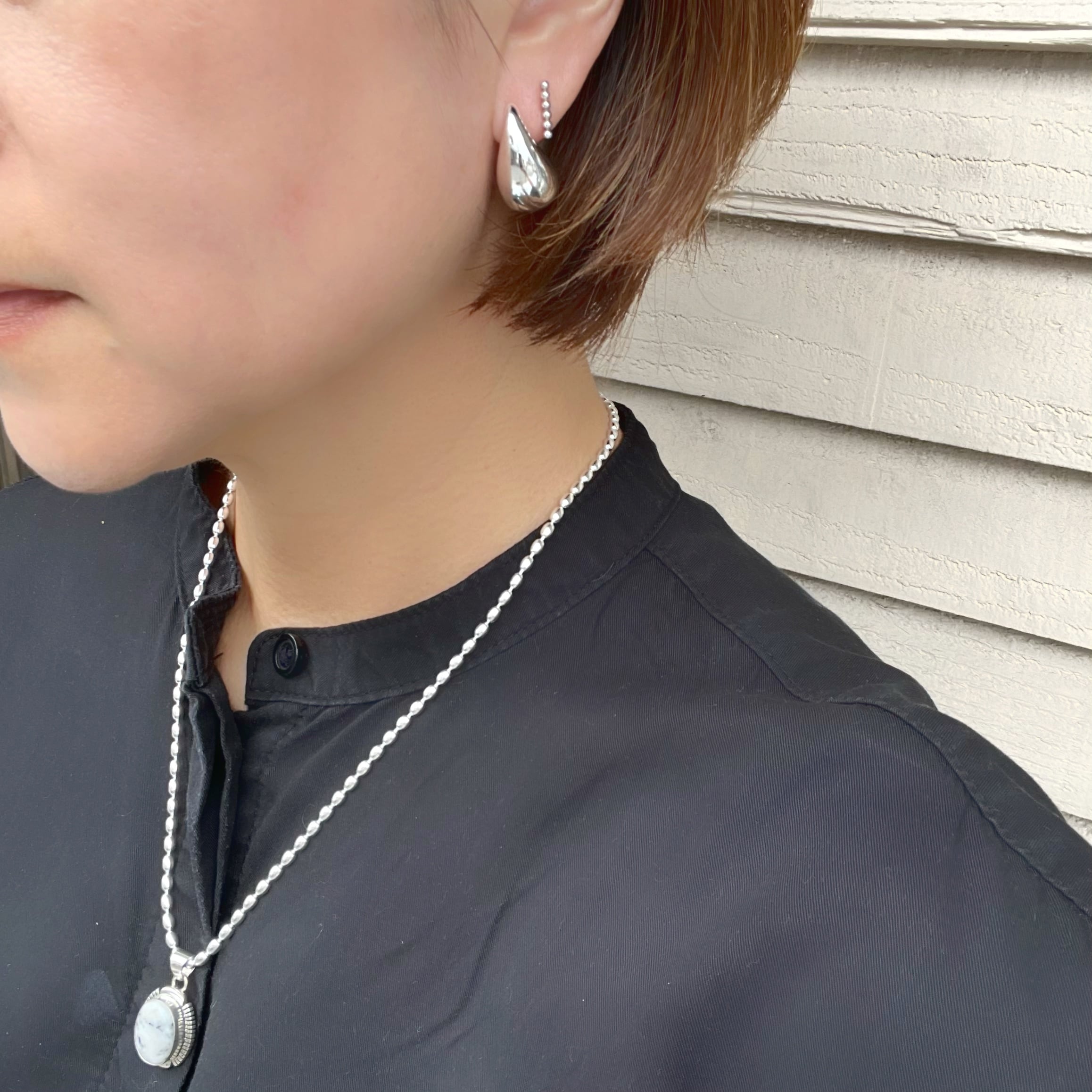 Indian Jewelry 》ホワイトバッファロー1点ものペンダント Indian Jewelry 》ホワイトバッファロー1点ものペンダント